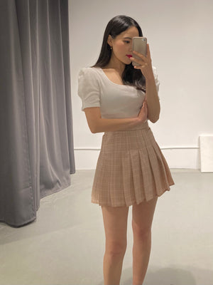 Spring Check Tennis Skirt