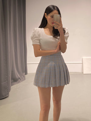 Spring Check Tennis Skirt