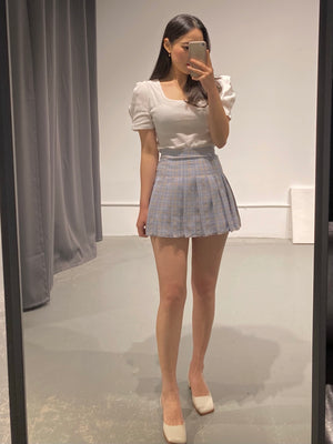 Spring Check Tennis Skirt