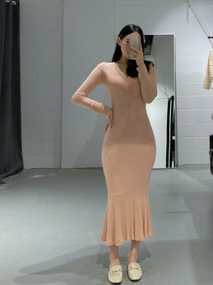 Rosy Off-shoulder Maxi Dress