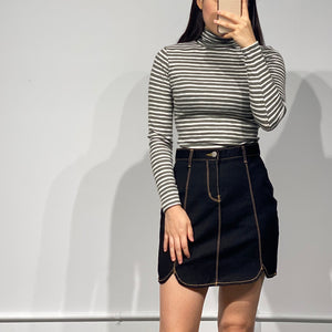 DAHE Denim Mini Skirt