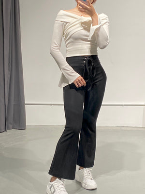 Byul Flare Lace-up Pants