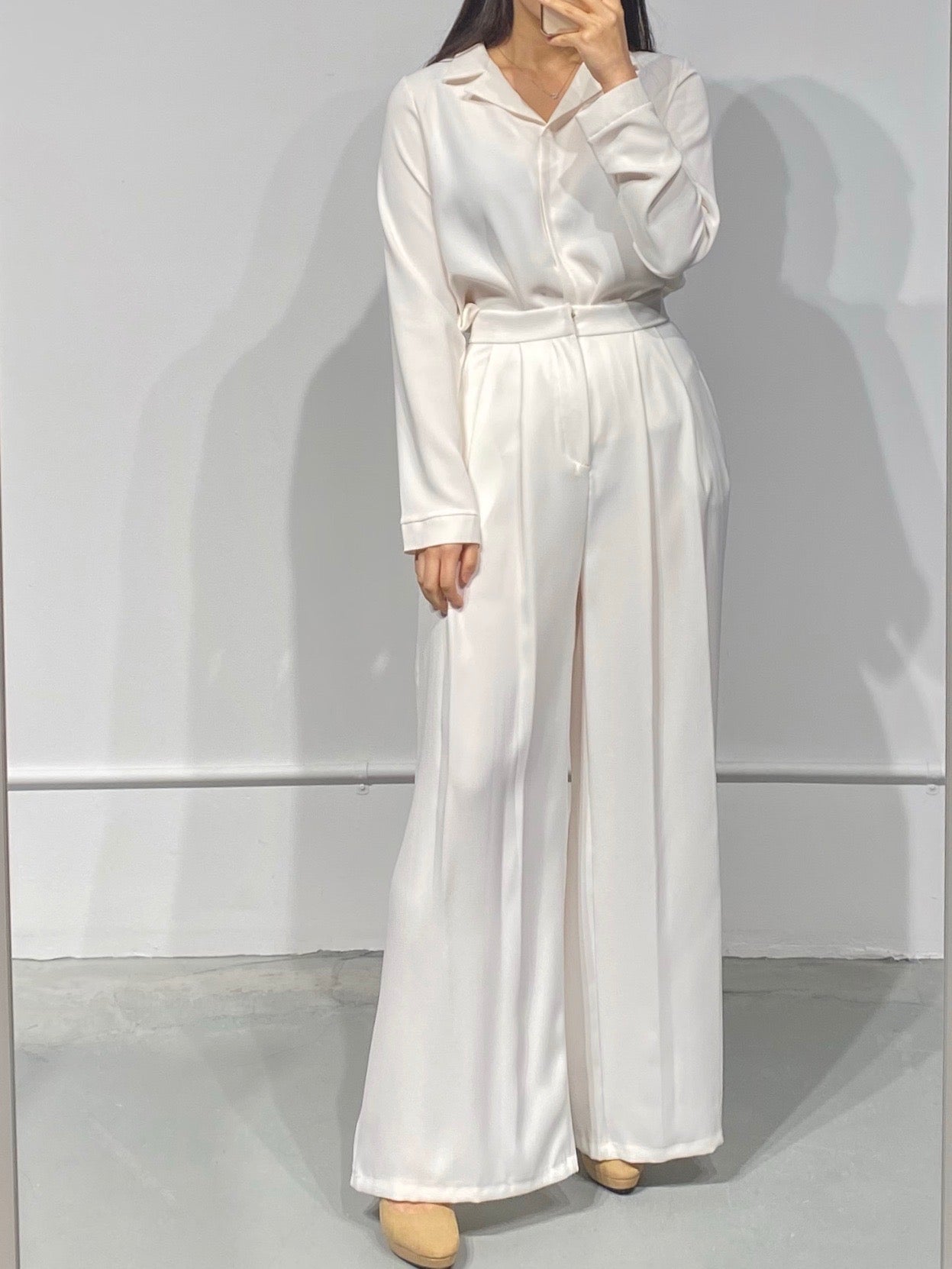 YUL Tailored Trousers in White