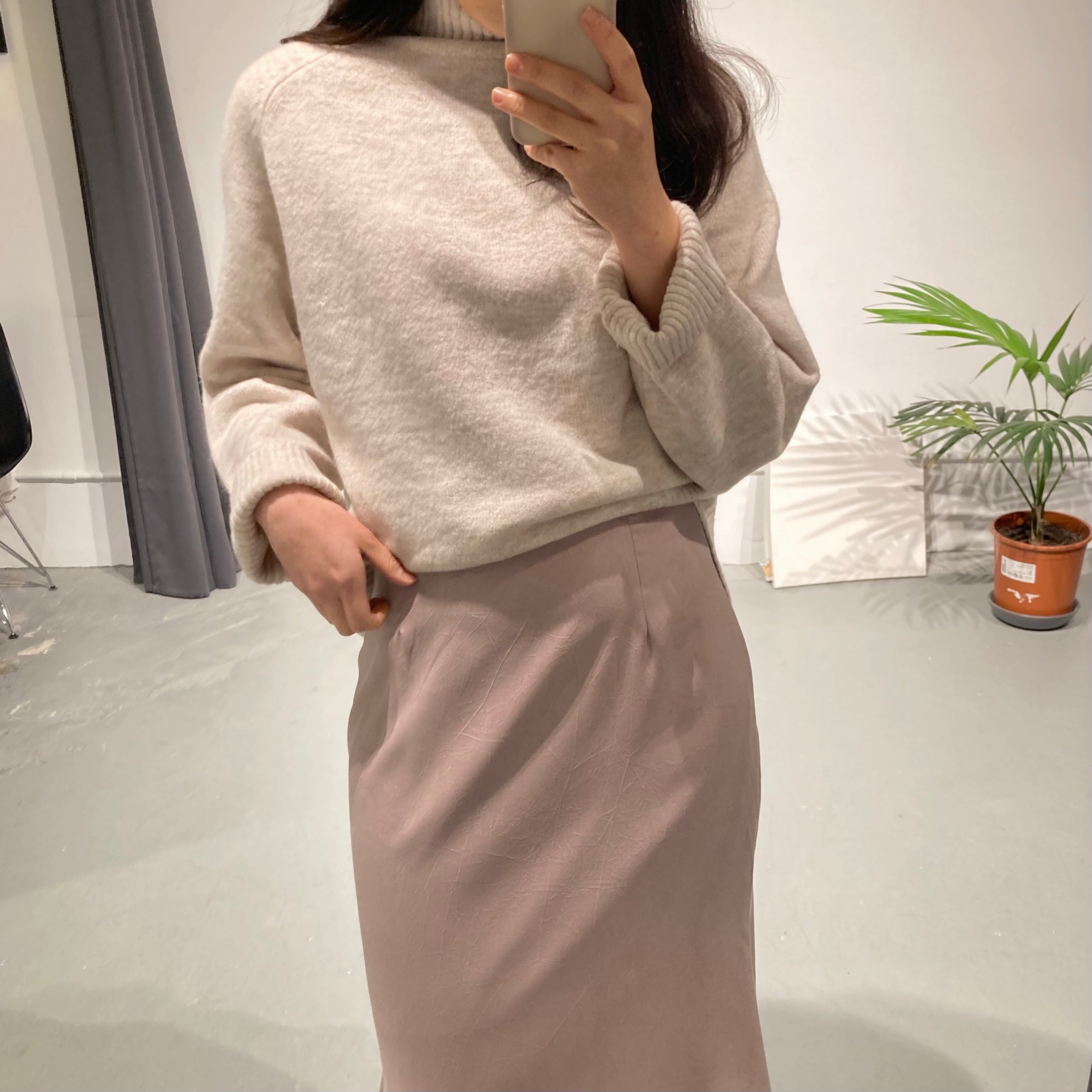 Eun Satin Skirt