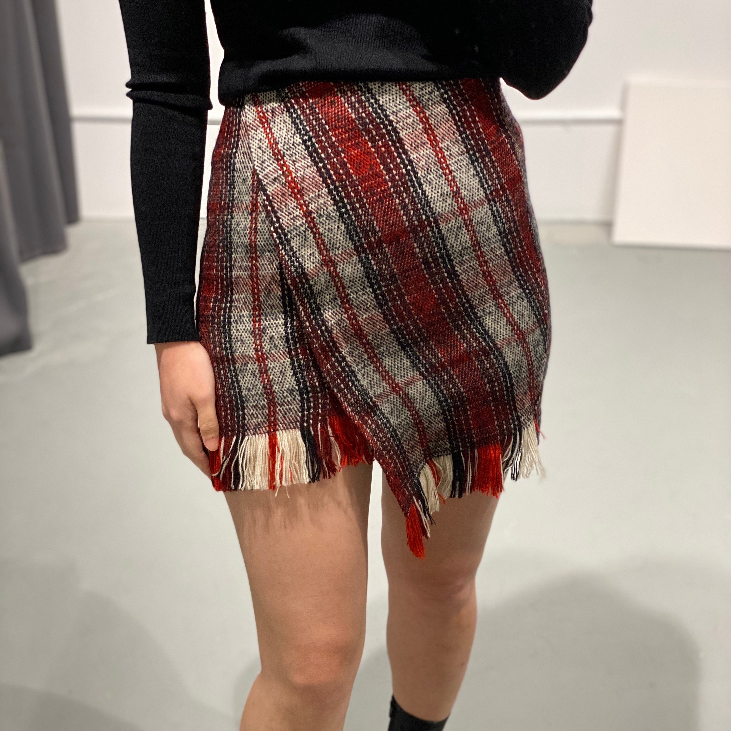 URI Asymmetric Mini Skirt