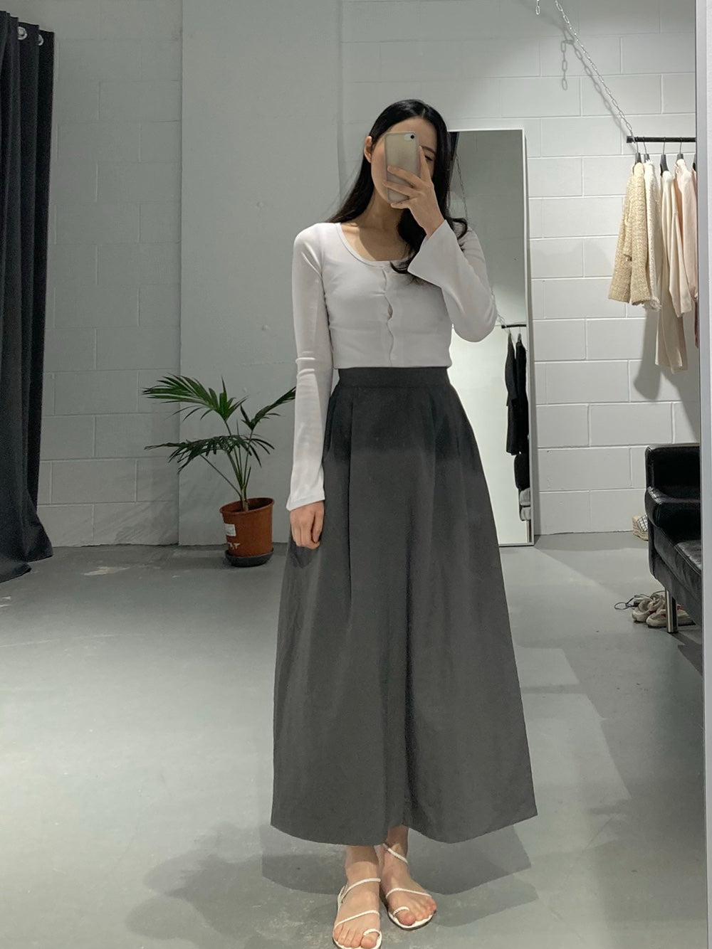 STUDIO Nylon Long Skirt