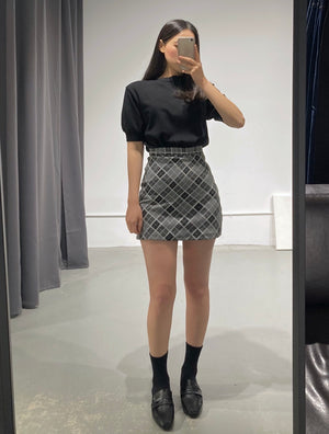 Plaid Check Skirt