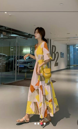 GAnd Yellow Maxi Dress