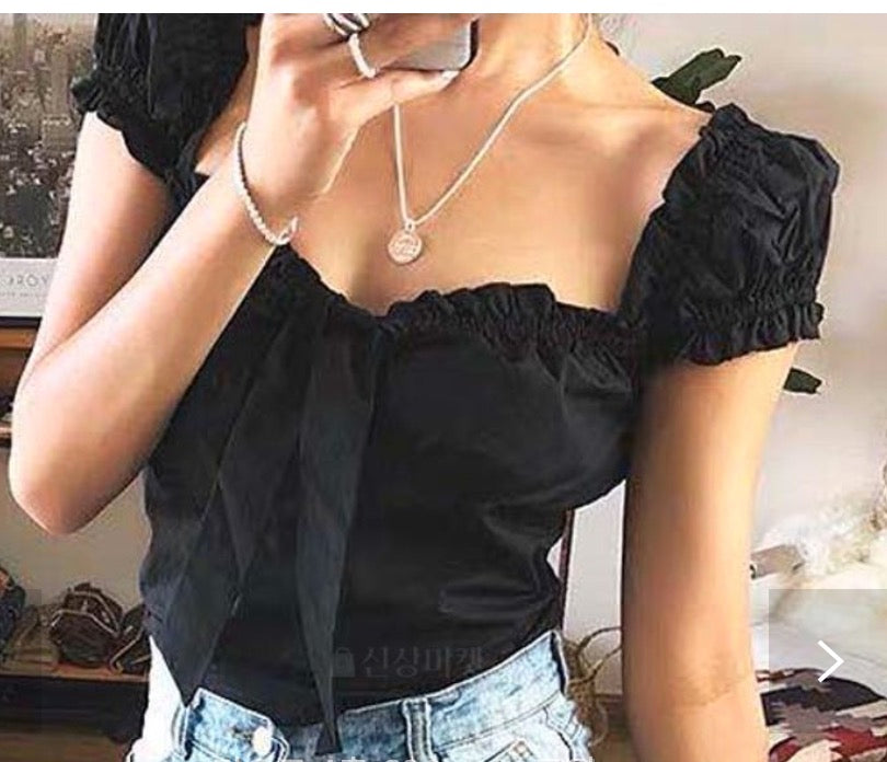 Twin Off Frill Top