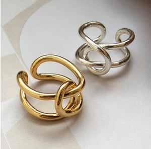 Wave Knot Ring (925 Silver)