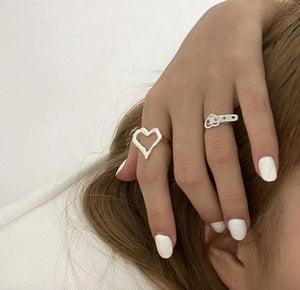 Heart Ring (925 silver)