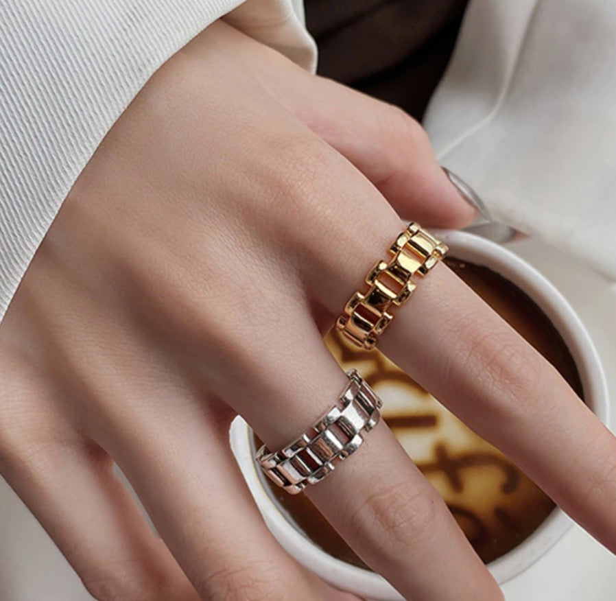 Flat Chain Ring (925 Silver)