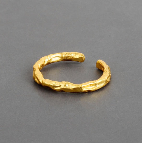 Vintage Rough Ring (925 Silver)