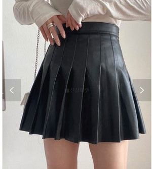 MIJU Synthetic Pleated Skirt