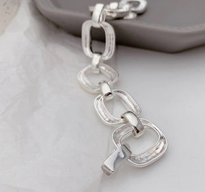 Sq Chain Bracelet (925 Silver)