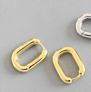 Mini Square Earrings (925 Silver)