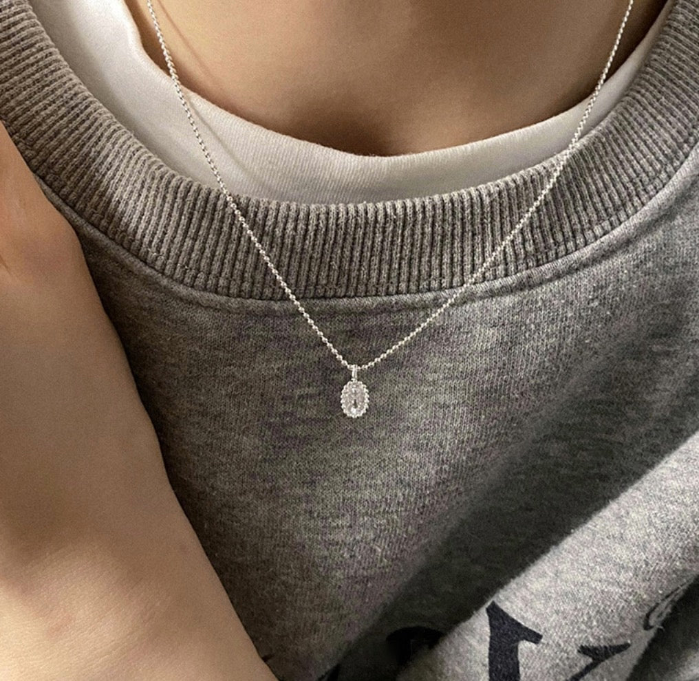 Jewel Beads Necklace (925 Silver)