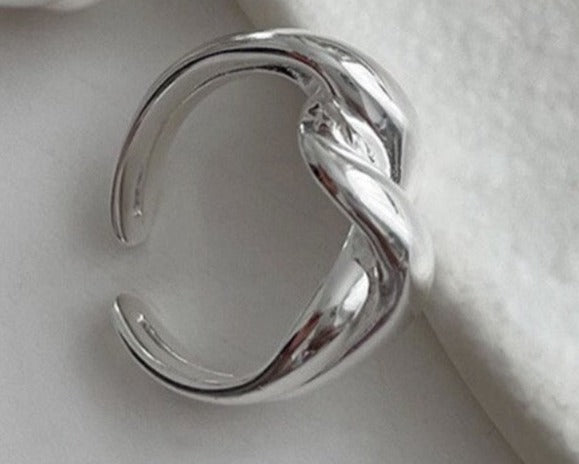 Bold Wave Ring (925 Silver)