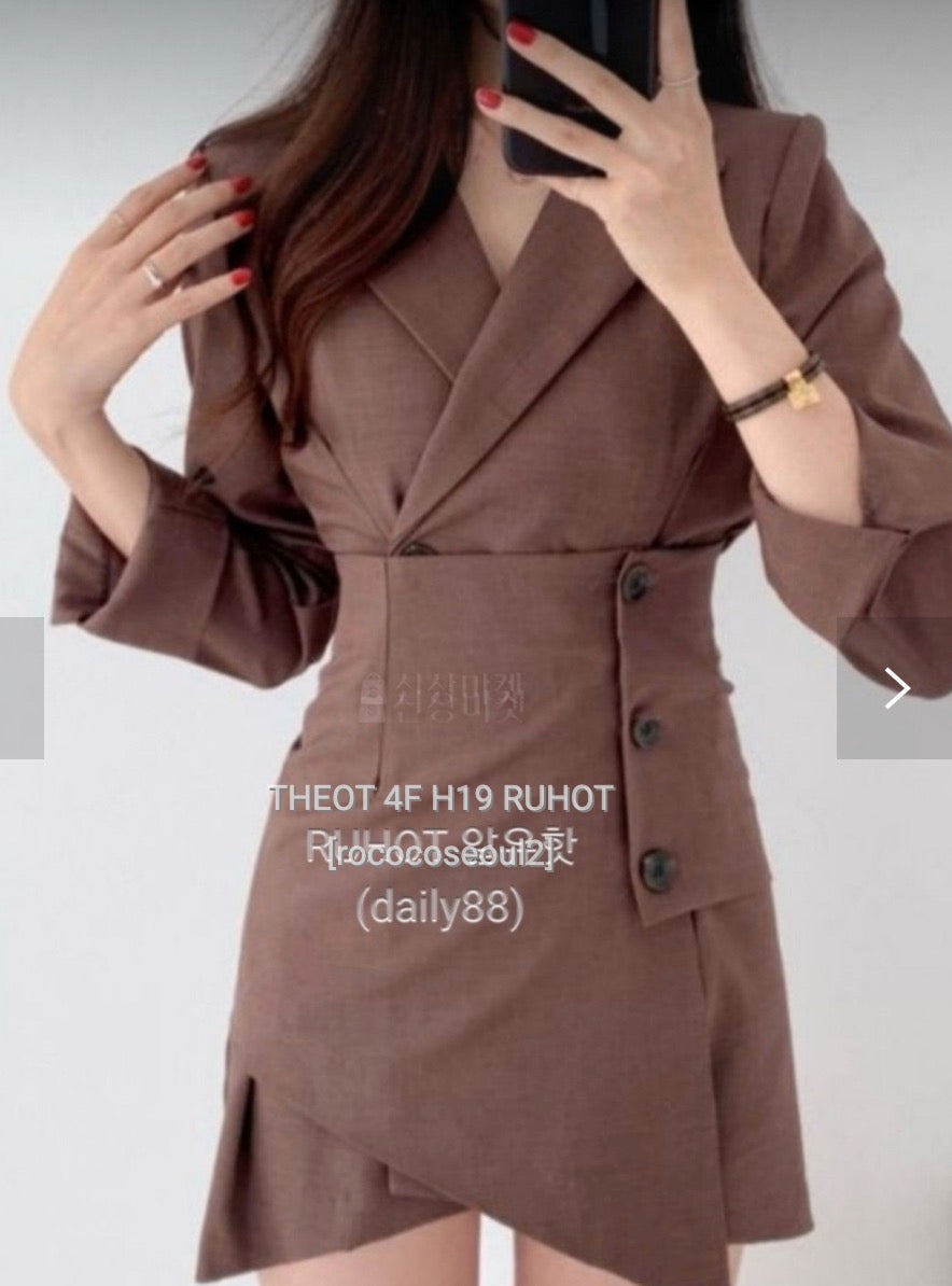 RUHOT Jacket Dress – Rococo Seoul