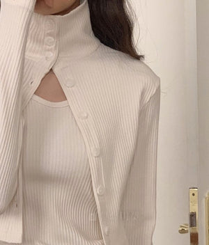 Habibi Rib Turtle Cardigan