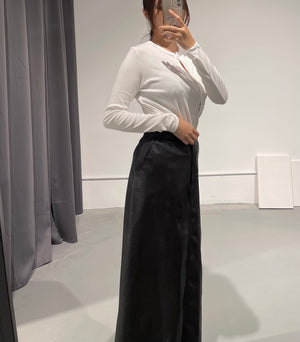 WNavy Crack Skirt
