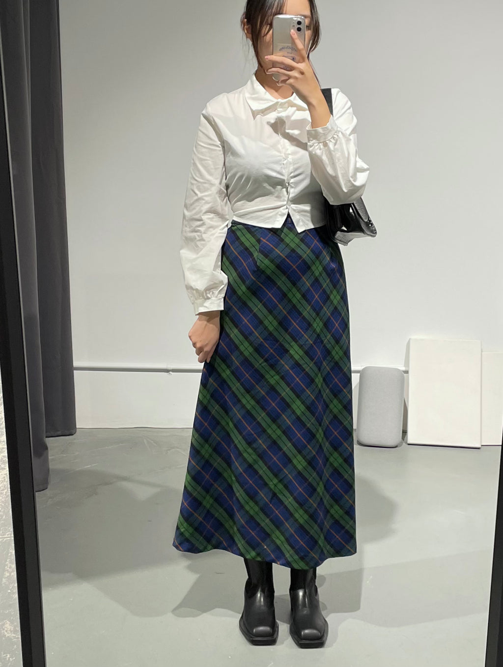 Ventilo Tartan Long Skirt