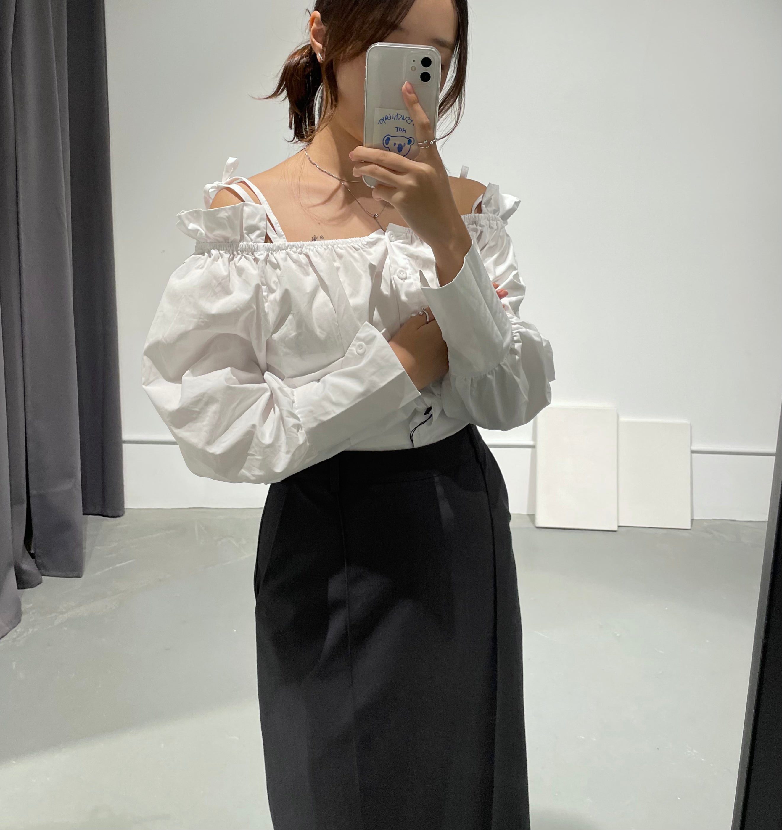 Nonon Off  Ribbon Blouse