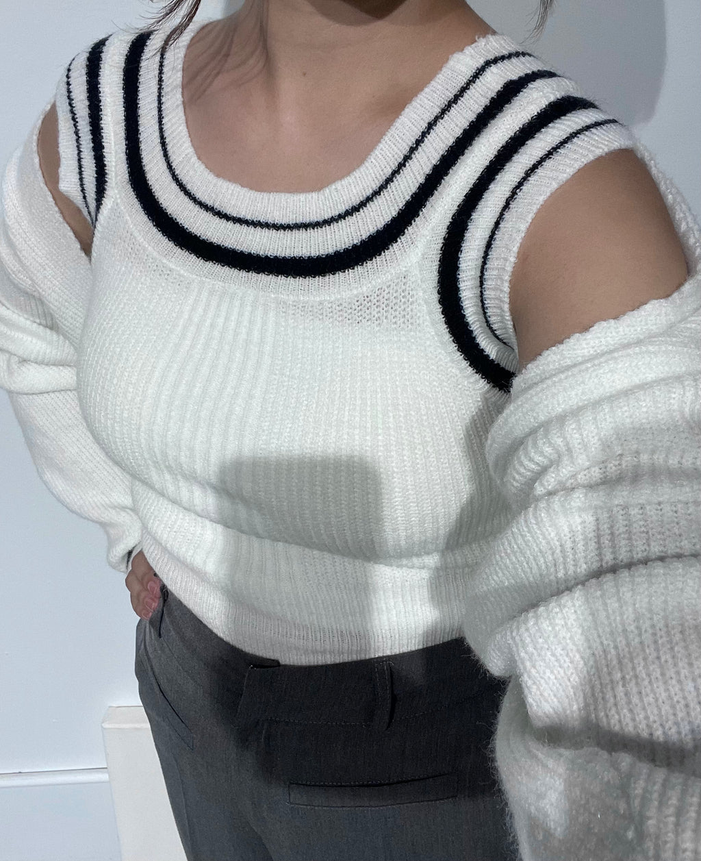 RENA Line Knit Tank Top