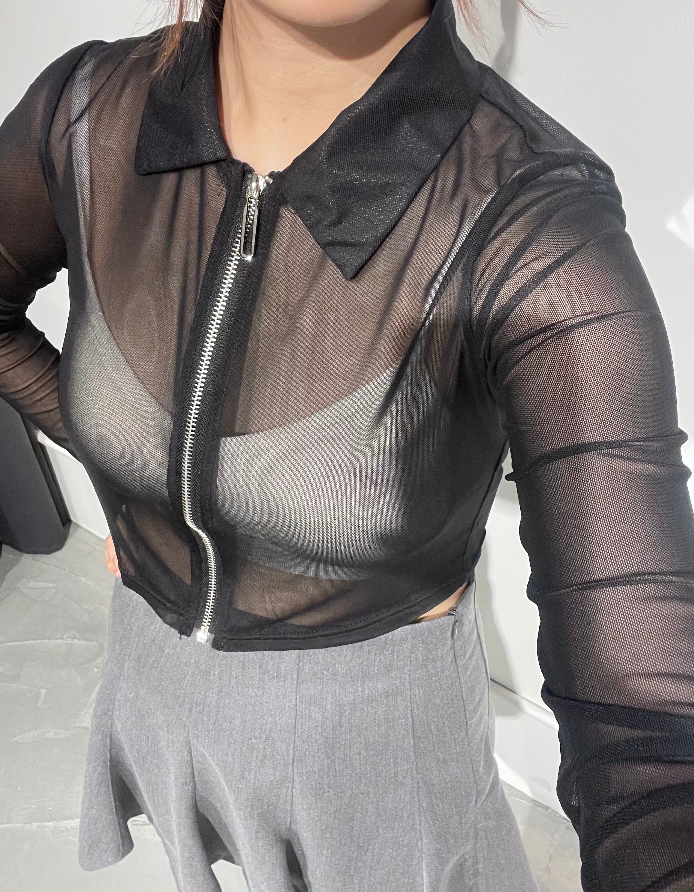 Bird Mash Zip Cardigan