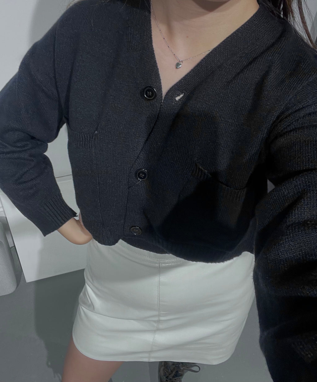 Nonon Heart Knit Cardigan