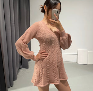 Yuni Cable Knit Dress