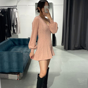 Yuni Cable Knit Dress