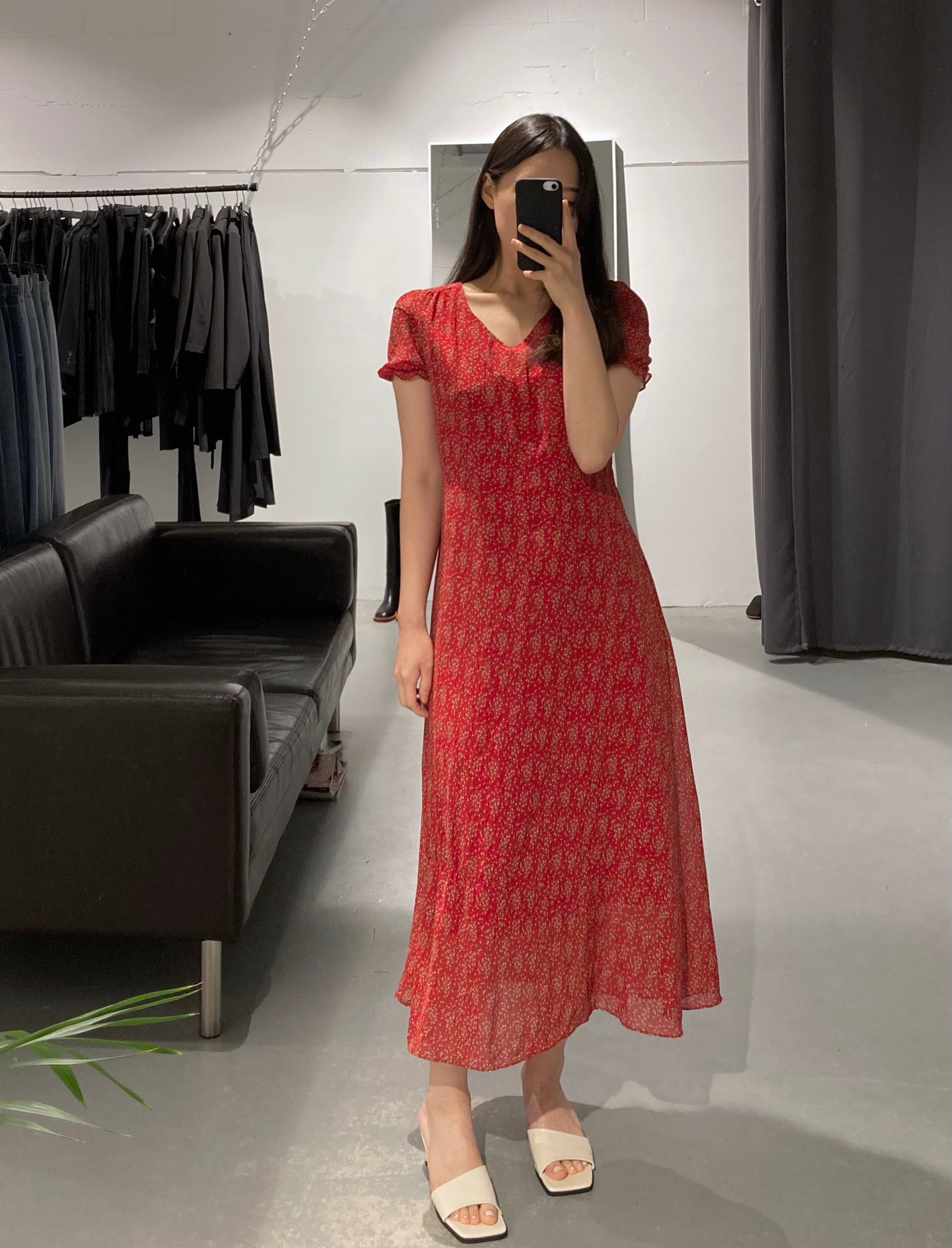 IU Floral Red Dress