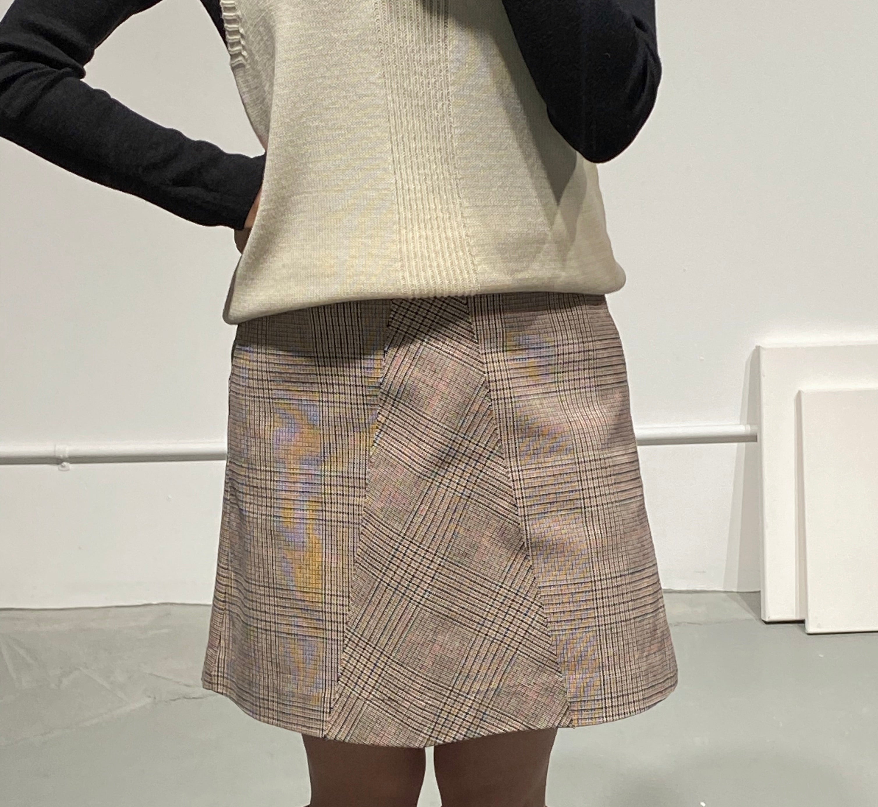 YUNA Check Mini Skirt