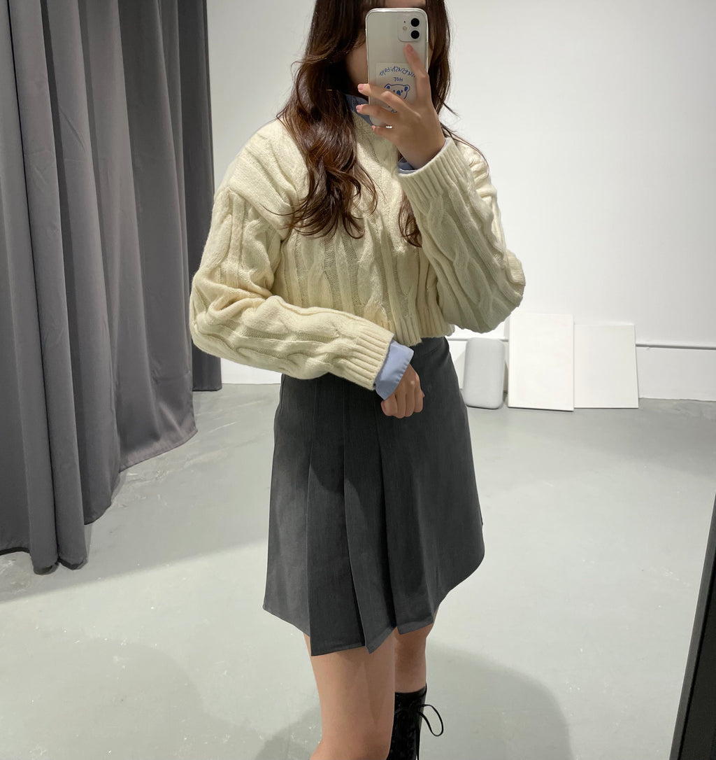 SONG Cable Hoodie Knit