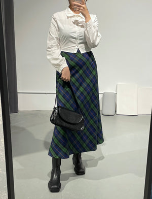 Ventilo Tartan Long Skirt