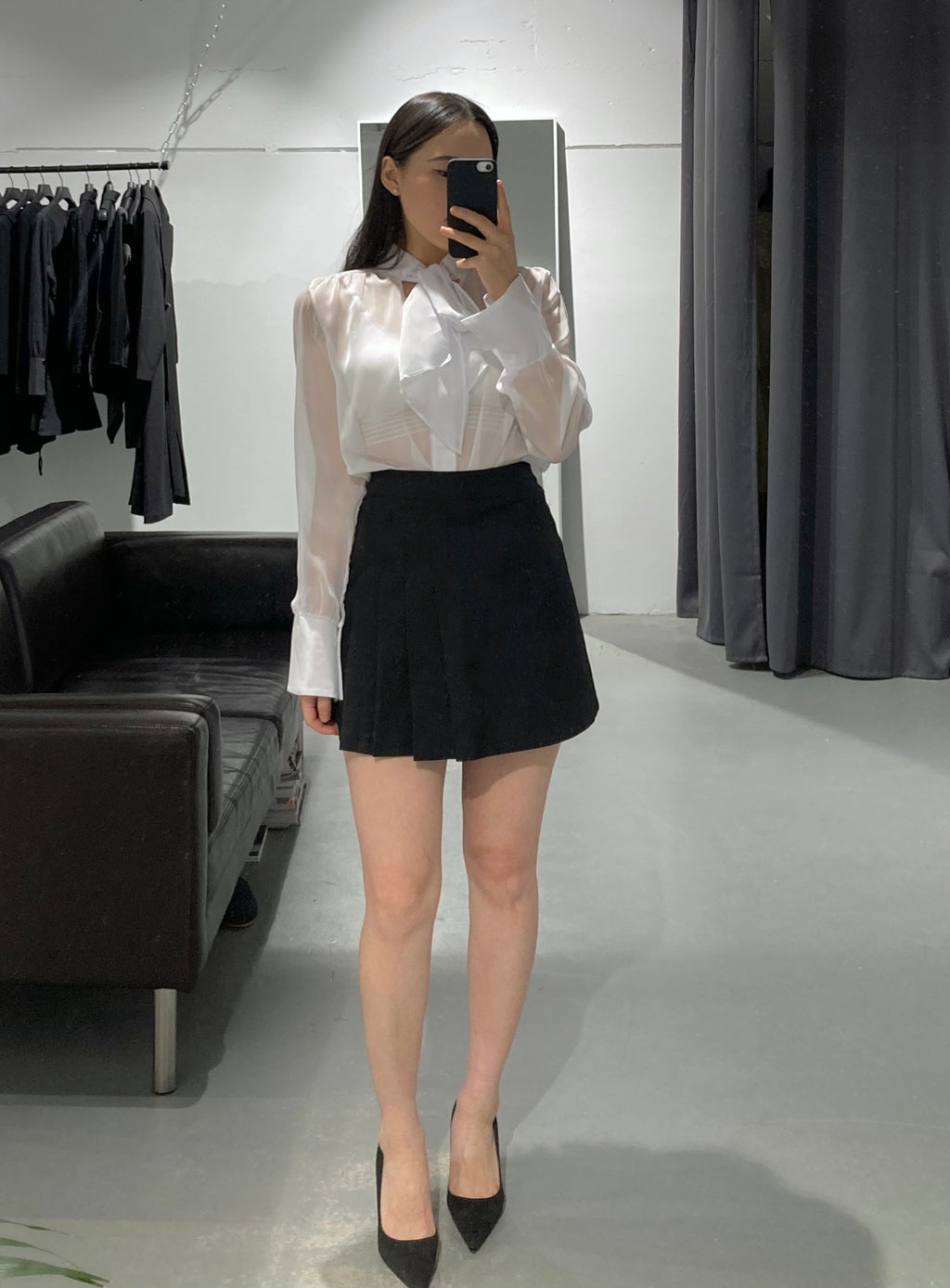 Sisters Sheer Ribon  Blouse