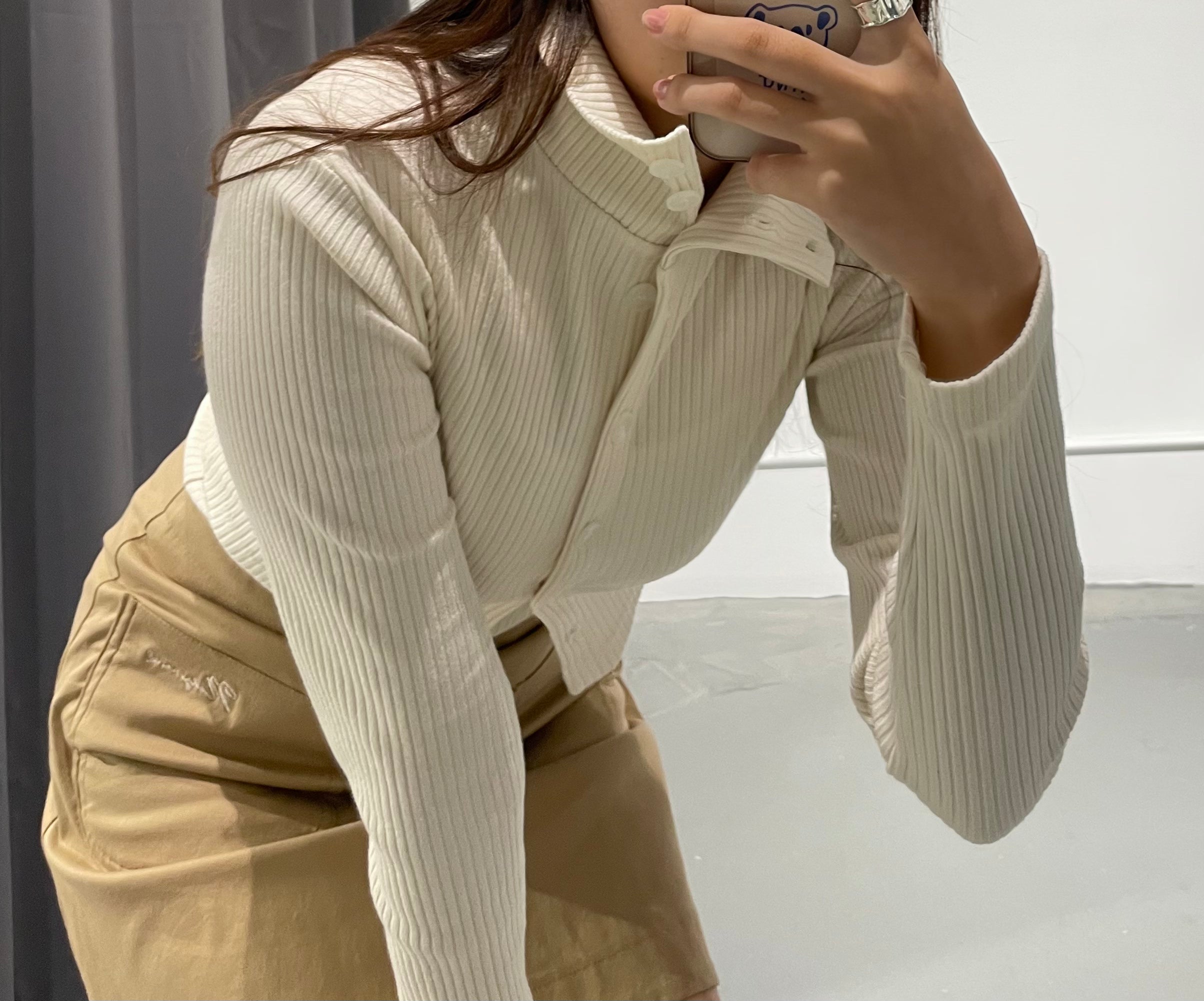 Habibi Rib Turtle Cardigan