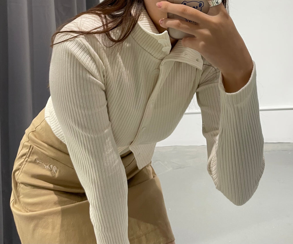 Habibi Rib Turtle Cardigan