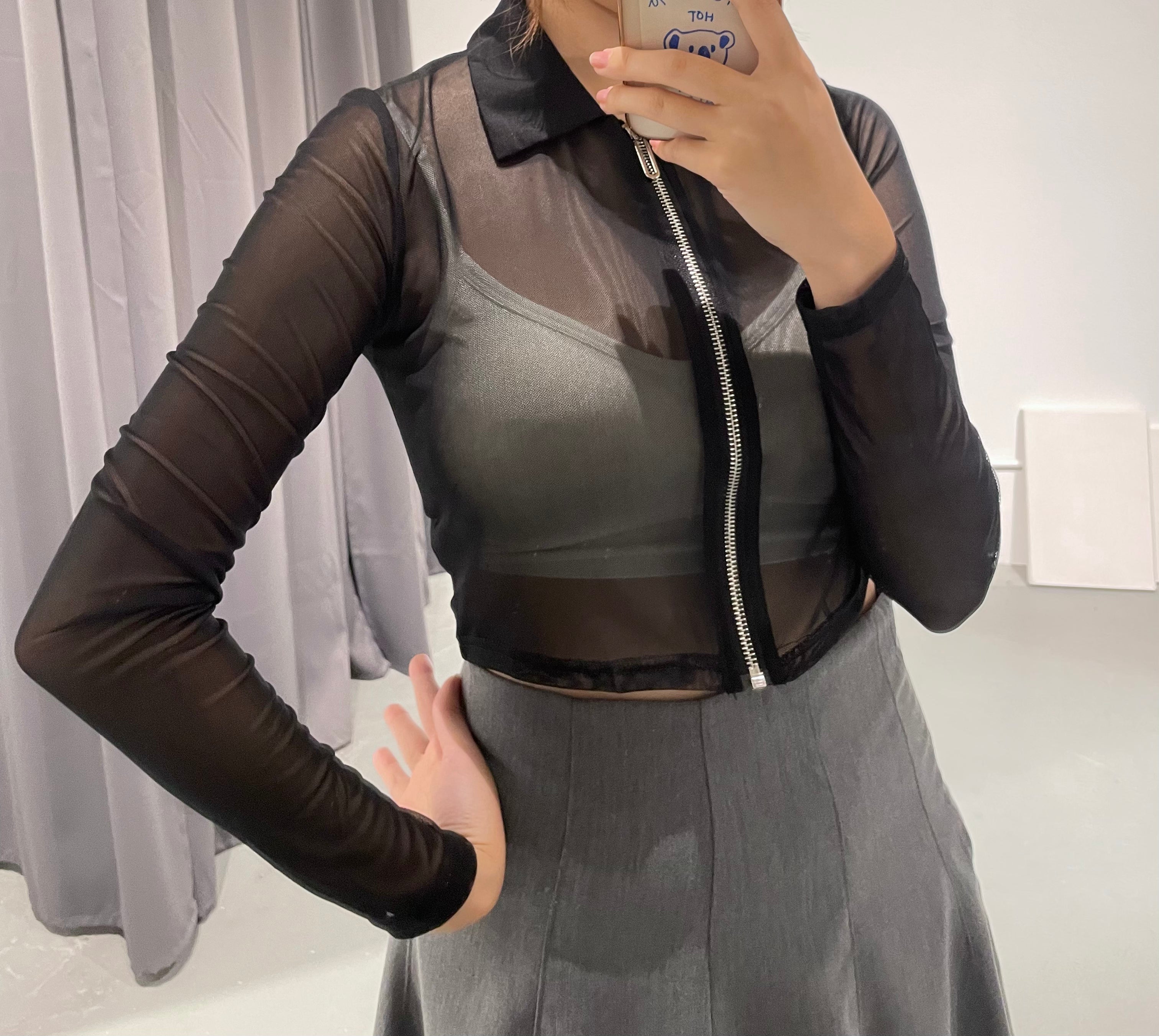 Bird Mash Zip Cardigan