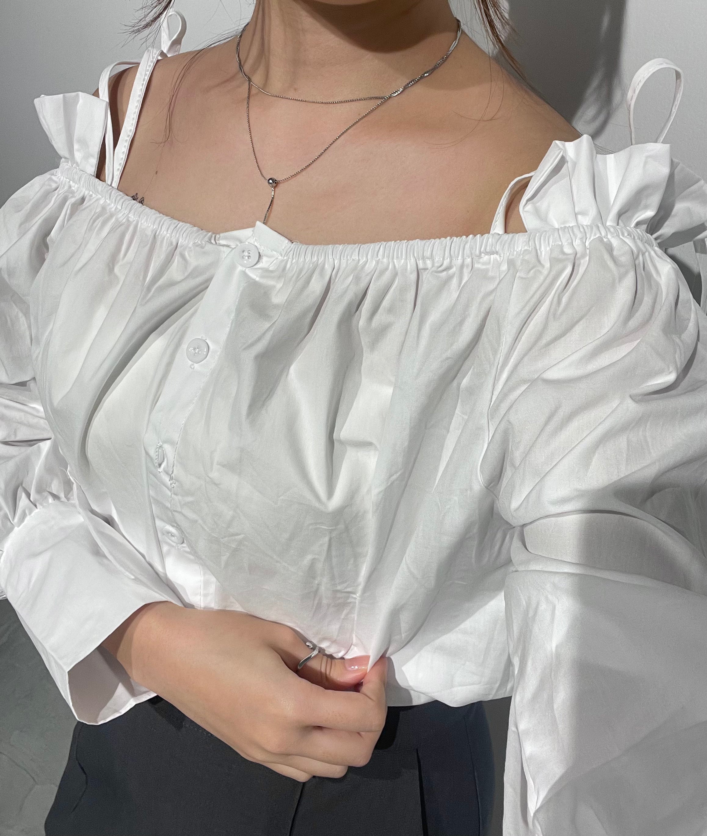 Nonon Off  Ribbon Blouse