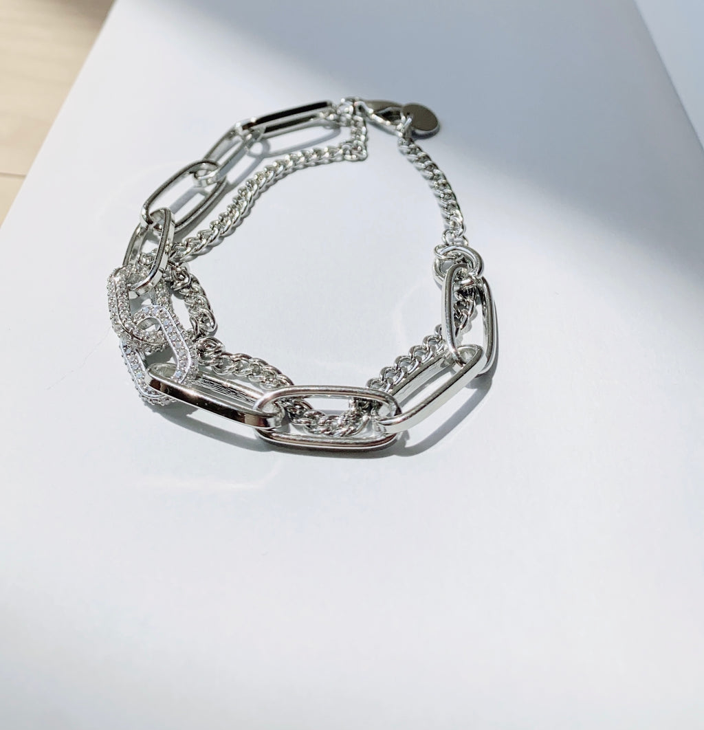 Cubic Point Bracelet (925 Silver)