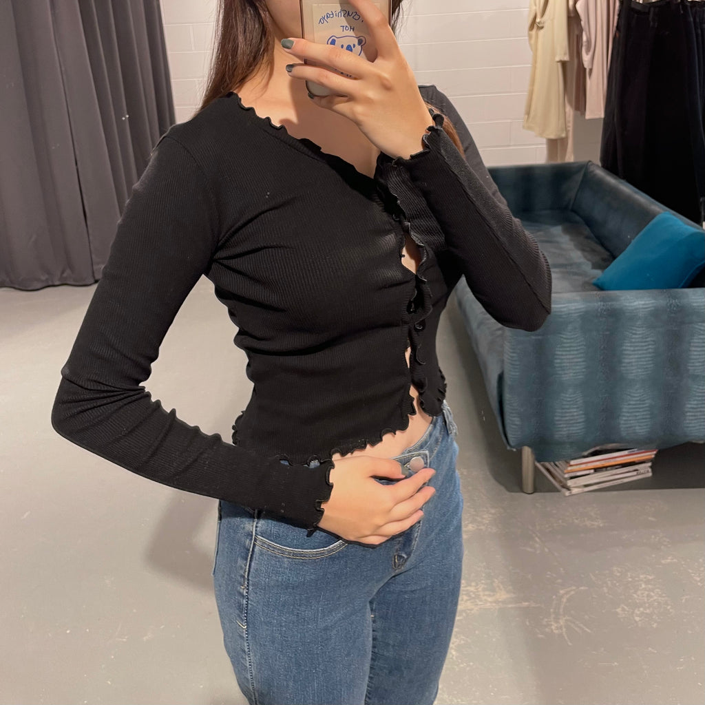 Moyeora Ribbed Cardigan