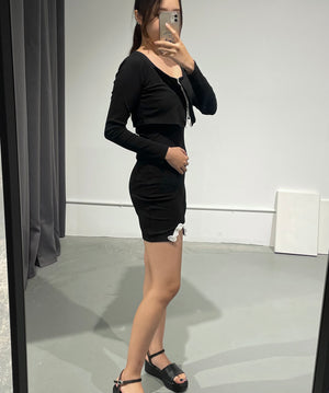ANA Honey Lace Dress Cardigan Set
